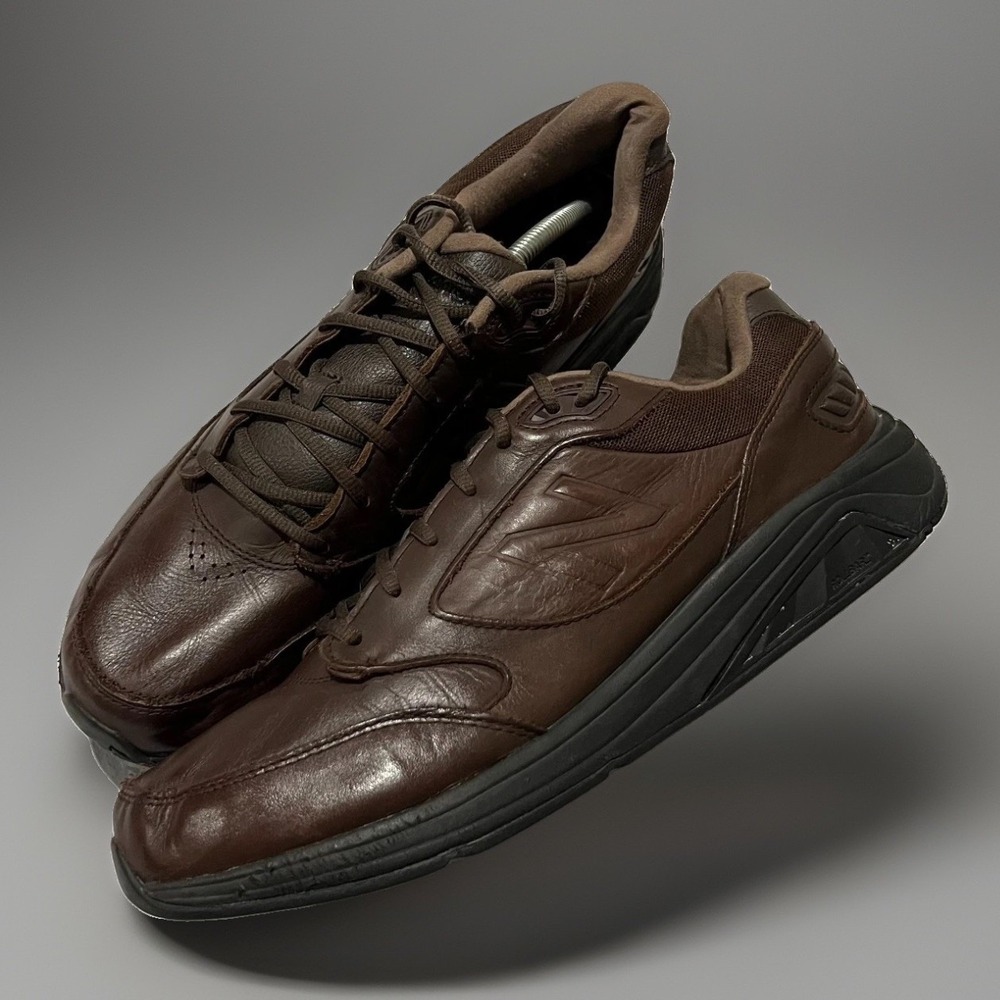 New Balance 928v3 Mens Brown Leather Low Top Casual Walking Sneakers Size 12